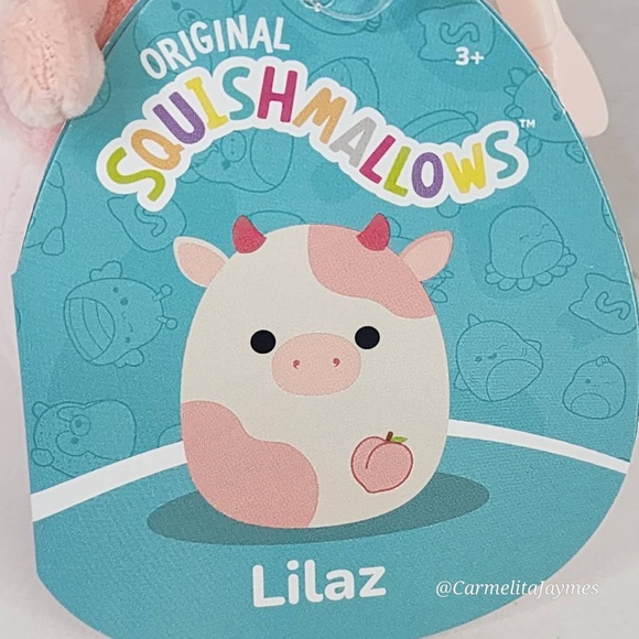 LILAZ 🍑🐮 Peach Colored Peach Cow with Peach Original Squishmallow ☆ NWT ☆ - Picture 3 of 8
